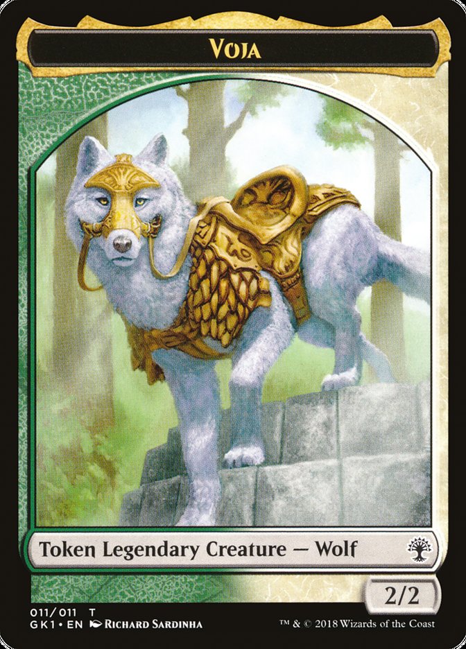 Voja // Saproling Double-Sided Token [Guilds of Ravnica Guild Kit Tokens] MTG Single Magic: The Gathering | Red Claw Gaming