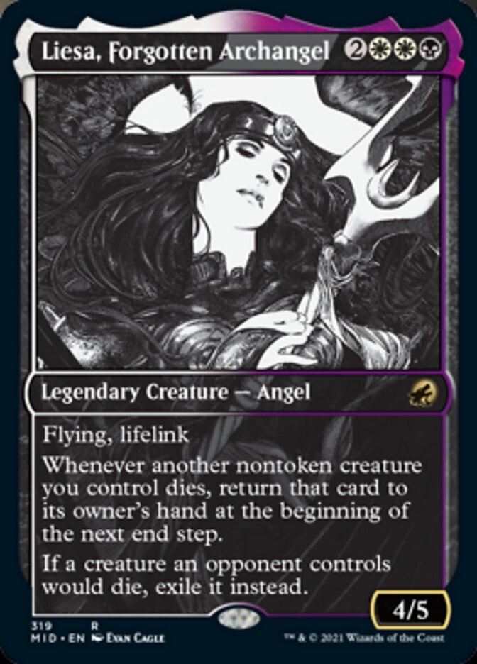 Liesa, Forgotten Archangel (Showcase Eternal Night) [Innistrad: Midnight Hunt] MTG Single Magic: The Gathering | Red Claw Gaming