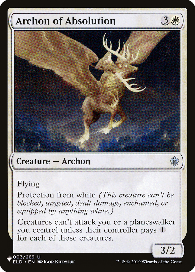 Archon of Absolution [The List] MTG Single Magic: The Gathering | Red Claw Gaming