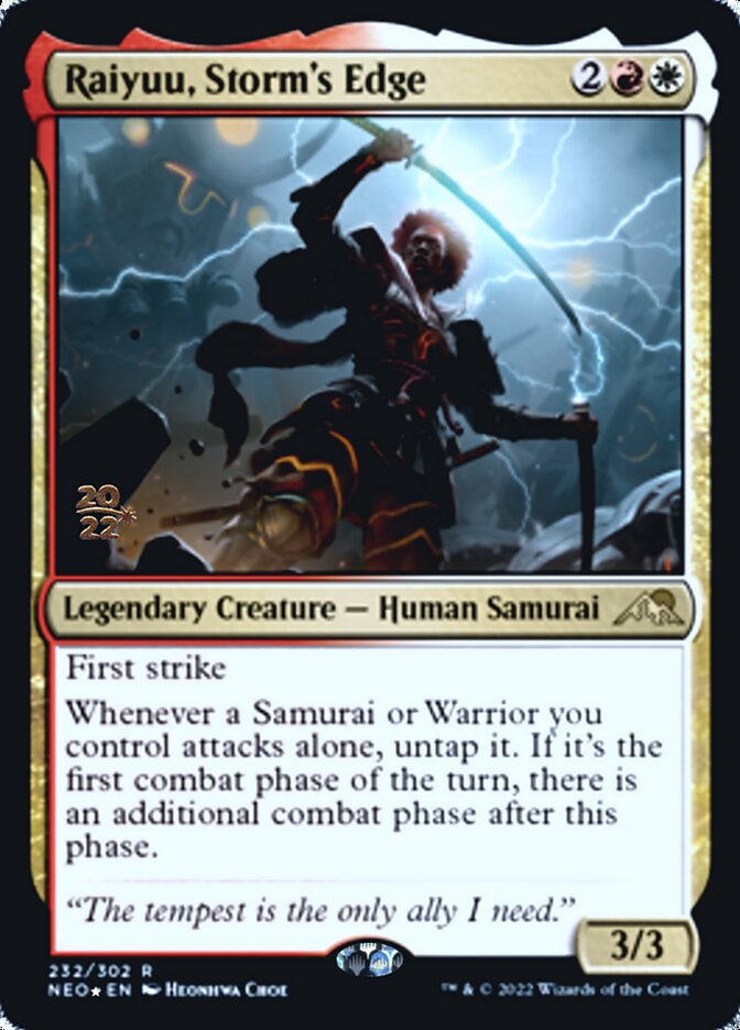 Raiyuu, Storm's Edge [Kamigawa: Neon Dynasty Prerelease Promos] MTG Single Magic: The Gathering | Red Claw Gaming