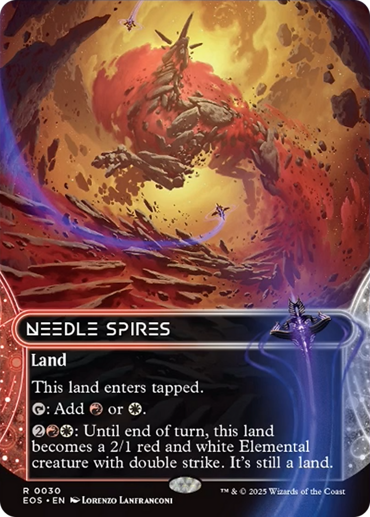 Needle Spires (0030) (Borderless) [Edge of Eternities: Stellar Sights] MTG Single Magic: The Gathering | Red Claw Gaming
