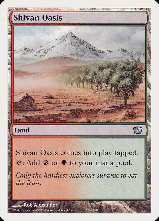 Shivan Oasis [Eighth Edition] MTG Single Magic: The Gathering | Red Claw Gaming