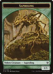 Saproling (016) // Saproling (017) Double-Sided Token [Commander 2016 Tokens] MTG Single Magic: The Gathering | Red Claw Gaming