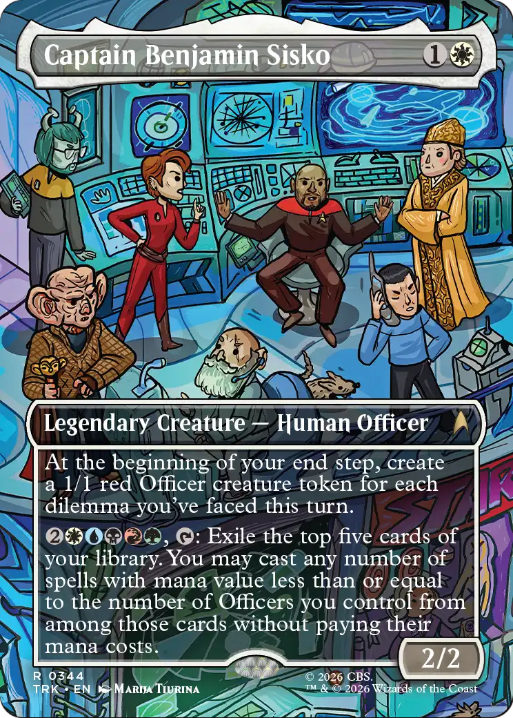 Captain Benjamin Sisko (Borderless) [Star Trek] MTG Single Magic: The Gathering | Red Claw Gaming