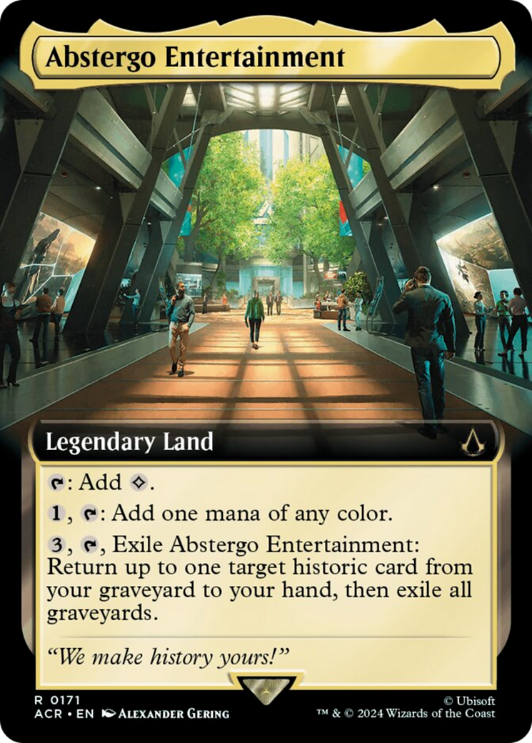 Abstergo Entertainment (Extended Art) [Assassin's Creed] MTG Single Magic: The Gathering | Red Claw Gaming