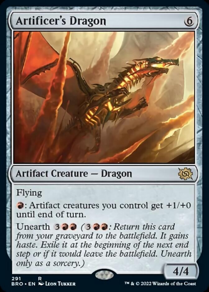 Artificer's Dragon [The Brothers' War] MTG Single Magic: The Gathering | Red Claw Gaming