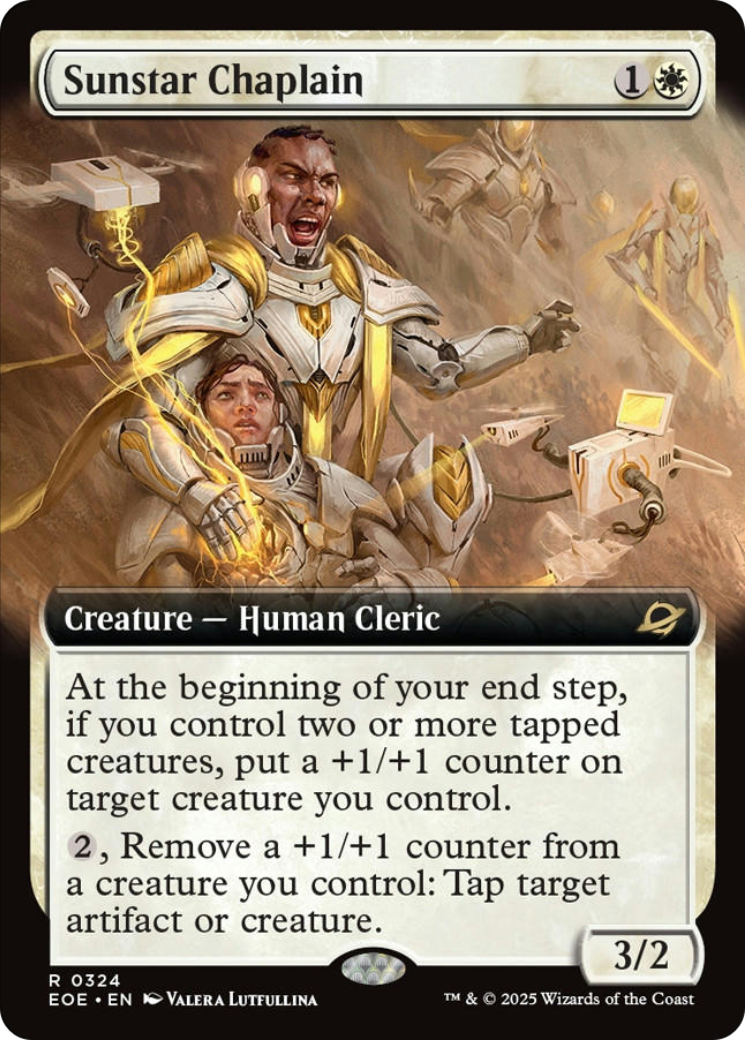 Sunstar Chaplain (Extended Art) [Edge of Eternities] MTG Single Magic: The Gathering | Red Claw Gaming