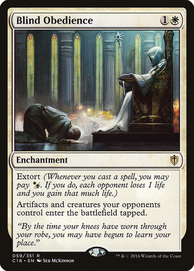 Blind Obedience [Commander 2016] MTG Single Magic: The Gathering | Red Claw Gaming