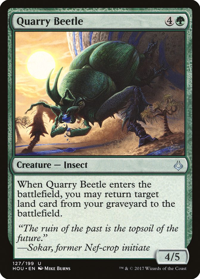 Quarry Beetle [Hour of Devastation] MTG Single Magic: The Gathering | Red Claw Gaming