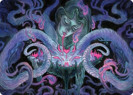 Demonic Bargain Art Card [Innistrad: Crimson Vow Art Series] MTG Single Magic: The Gathering | Red Claw Gaming