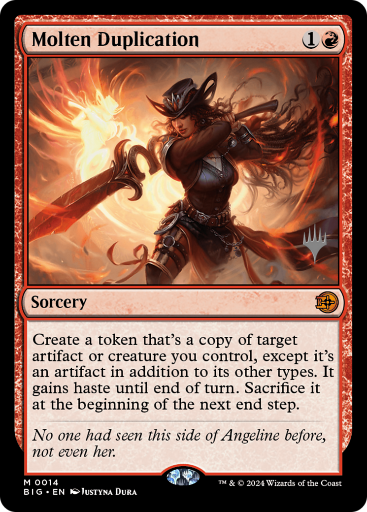 Molten Duplication [Outlaws of Thunder Junction: The Big Score Promos] MTG Single Magic: The Gathering | Red Claw Gaming