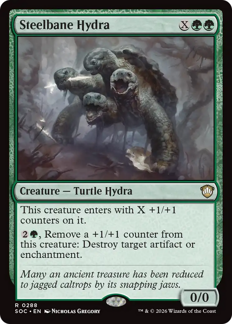 Steelbane Hydra [Secrets of Strixhaven Commander] MTG Single Magic: The Gathering | Red Claw Gaming