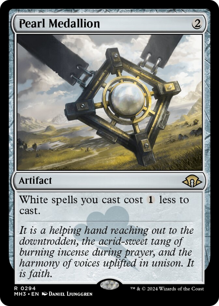 Pearl Medallion [Modern Horizons 3] MTG Single Magic: The Gathering    | Red Claw Gaming