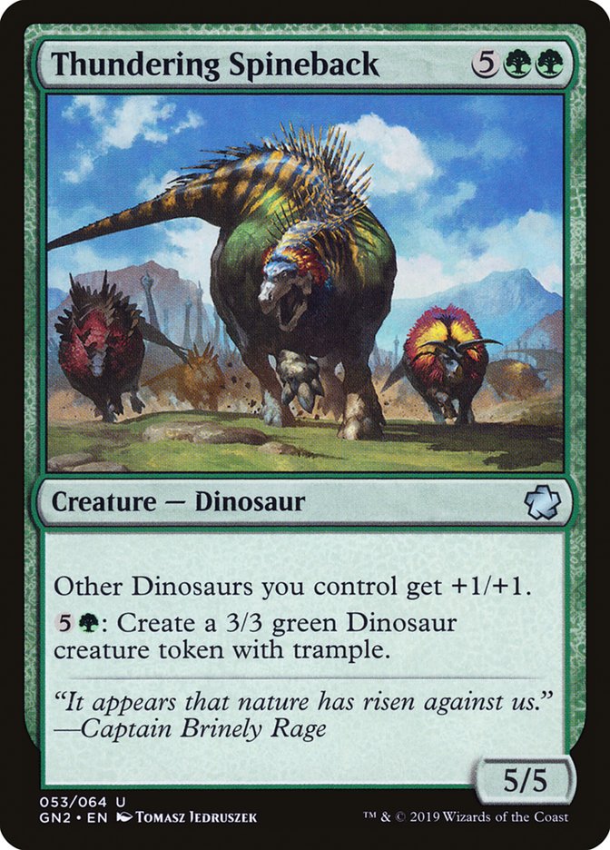 Thundering Spineback [Game Night 2019] MTG Single Magic: The Gathering | Red Claw Gaming