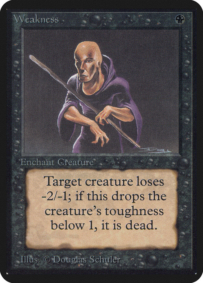Weakness [Alpha Edition] MTG Single Magic: The Gathering | Red Claw Gaming