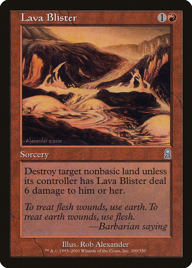 Lava Blister [Odyssey] MTG Single Magic: The Gathering | Red Claw Gaming