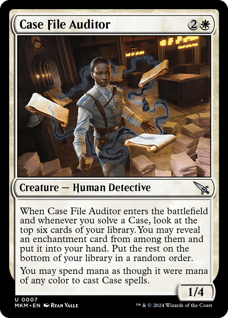 Case File Auditor (Black) [Murders at Karlov Manor] MTG Single Magic: The Gathering    | Red Claw Gaming