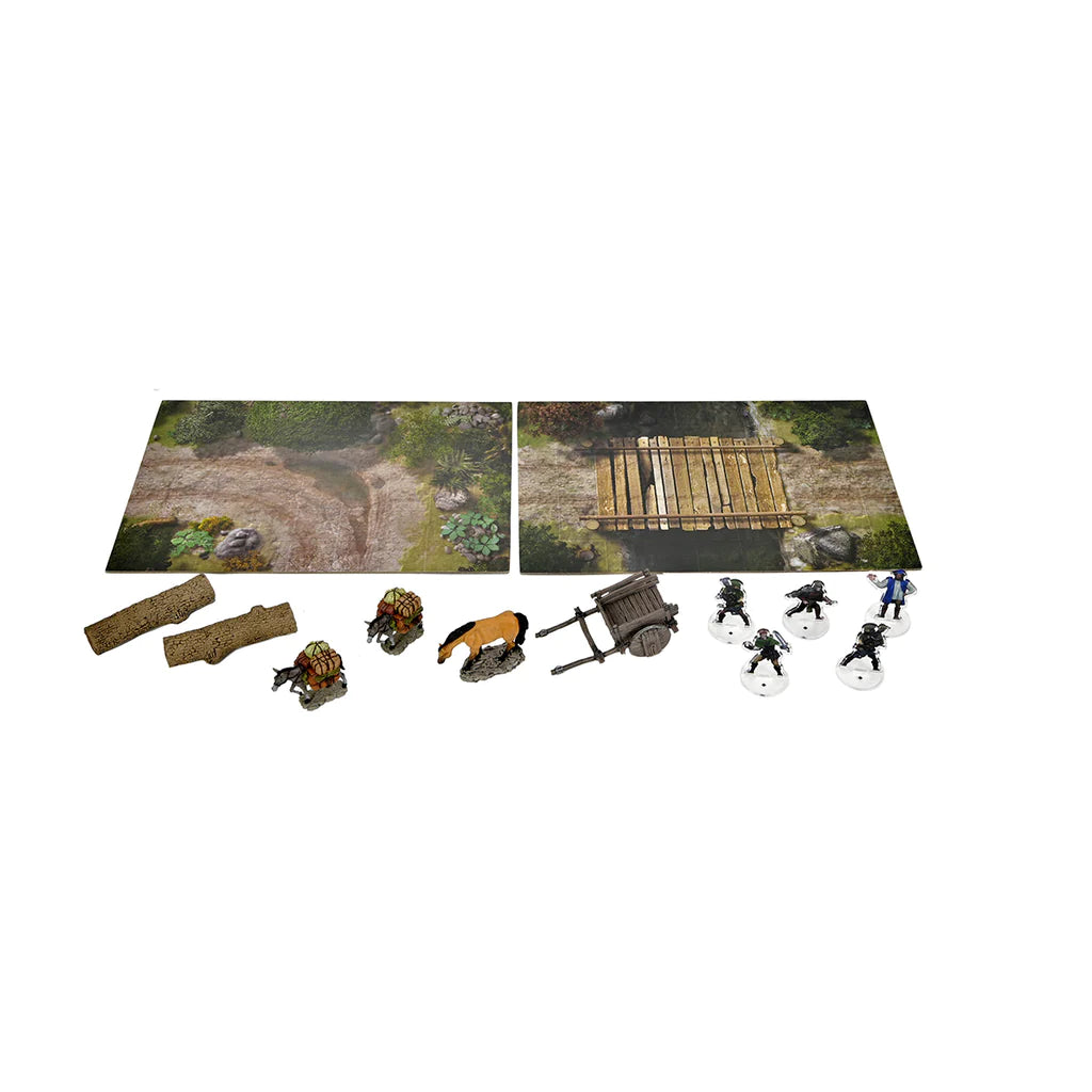 Encounter in a Box: Wagon Ambush Miniatures Wizkids Games    | Red Claw Gaming