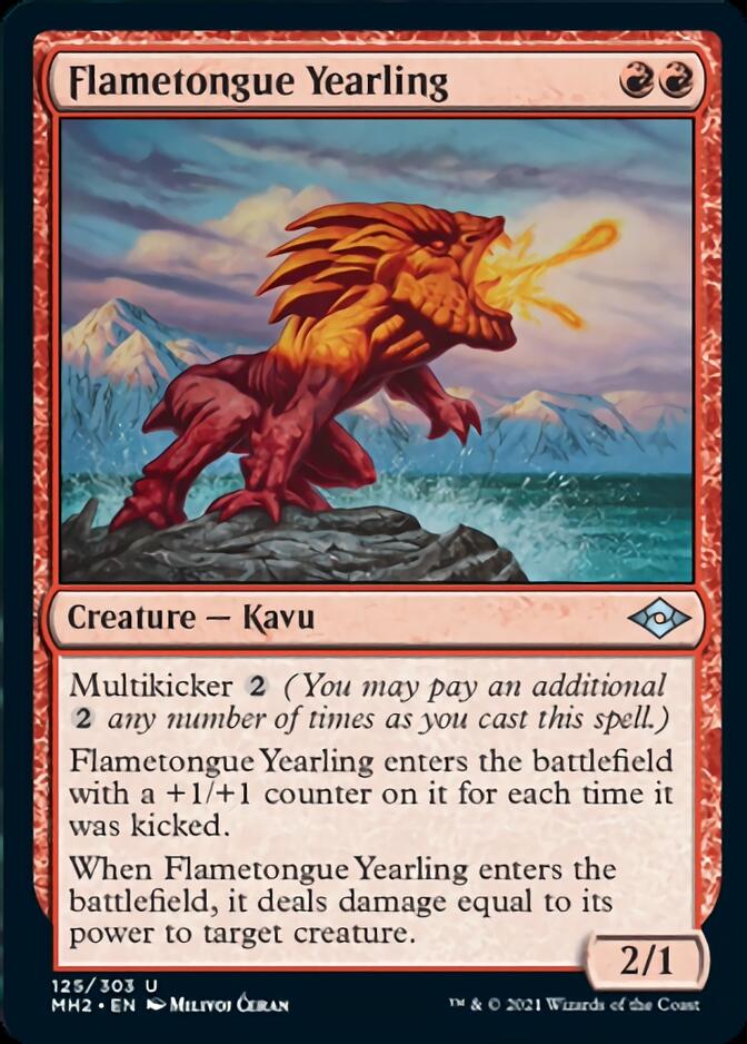 Flametongue Yearling [Modern Horizons 2] MTG Single Magic: The Gathering | Red Claw Gaming