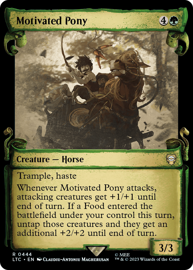 Motivated Pony [The Lord of the Rings: Tales of Middle-Earth Commander Showcase Scrolls] MTG Single Magic: The Gathering | Red Claw Gaming