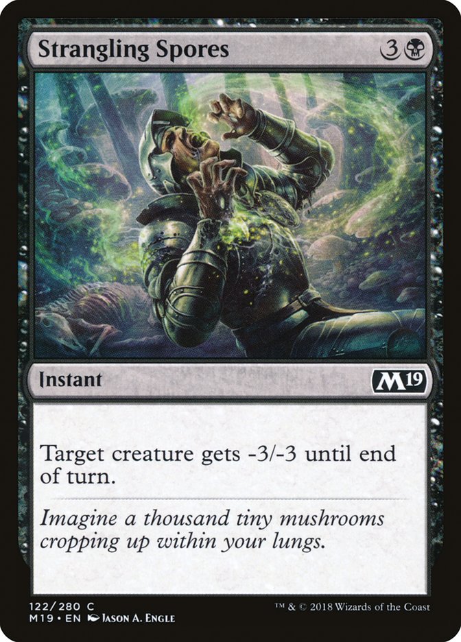 Strangling Spores [Core Set 2019] MTG Single Magic: The Gathering | Red Claw Gaming
