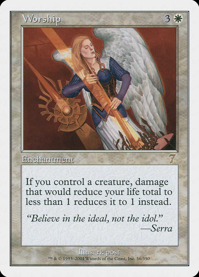 Worship [Seventh Edition] MTG Single Magic: The Gathering | Red Claw Gaming