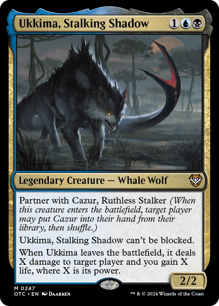 Ukkima, Stalking Shadow [Outlaws of Thunder Junction Commander] MTG Single Magic: The Gathering | Red Claw Gaming