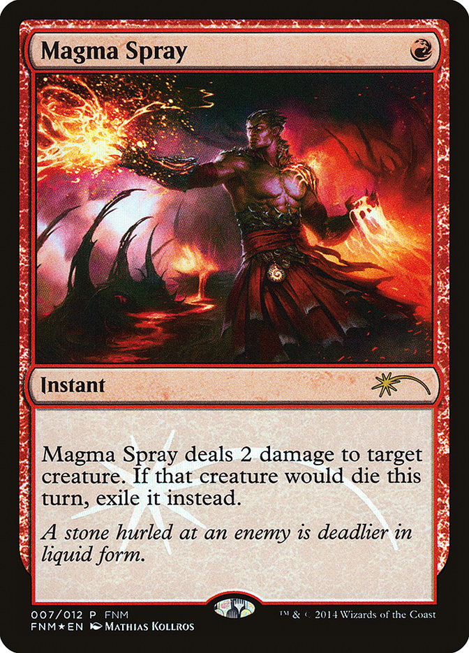 Magma Spray [Friday Night Magic 2014] MTG Single Magic: The Gathering | Red Claw Gaming