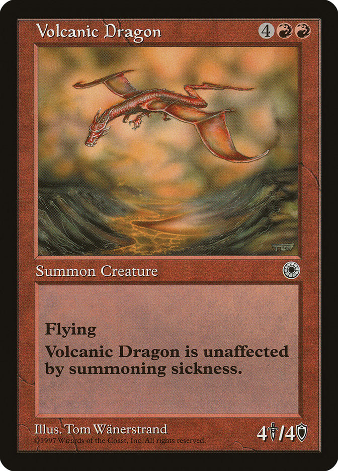 Volcanic Dragon [Portal] MTG Single Magic: The Gathering | Red Claw Gaming