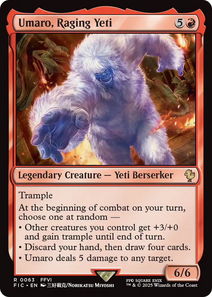 Umaro, Raging Yeti [FINAL FANTASY Commander] MTG Single Magic: The Gathering | Red Claw Gaming