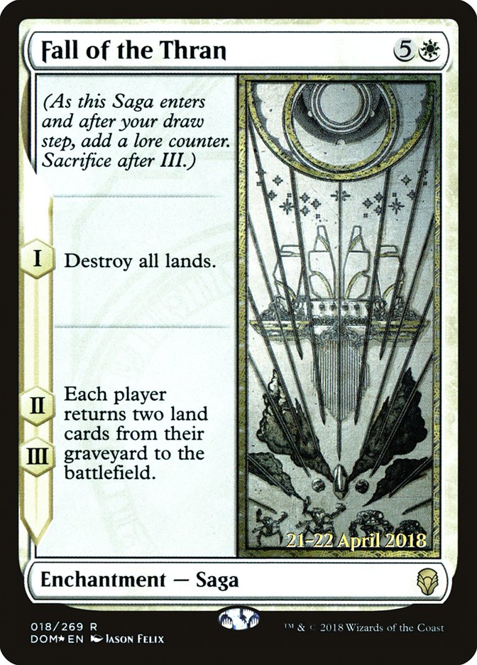 Fall of the Thran [Dominaria Prerelease Promos] MTG Single Magic: The Gathering | Red Claw Gaming
