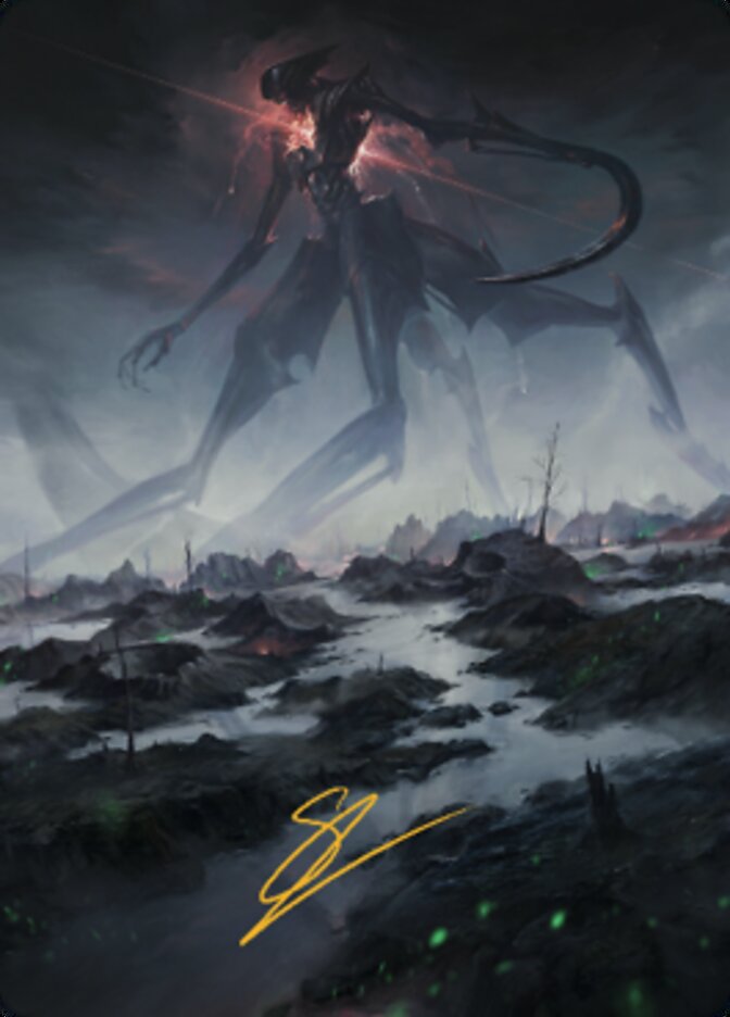 Swamp (1) Art Card (Gold-Stamped Signature) [The Brothers' War Art Series] MTG Single Magic: The Gathering | Red Claw Gaming