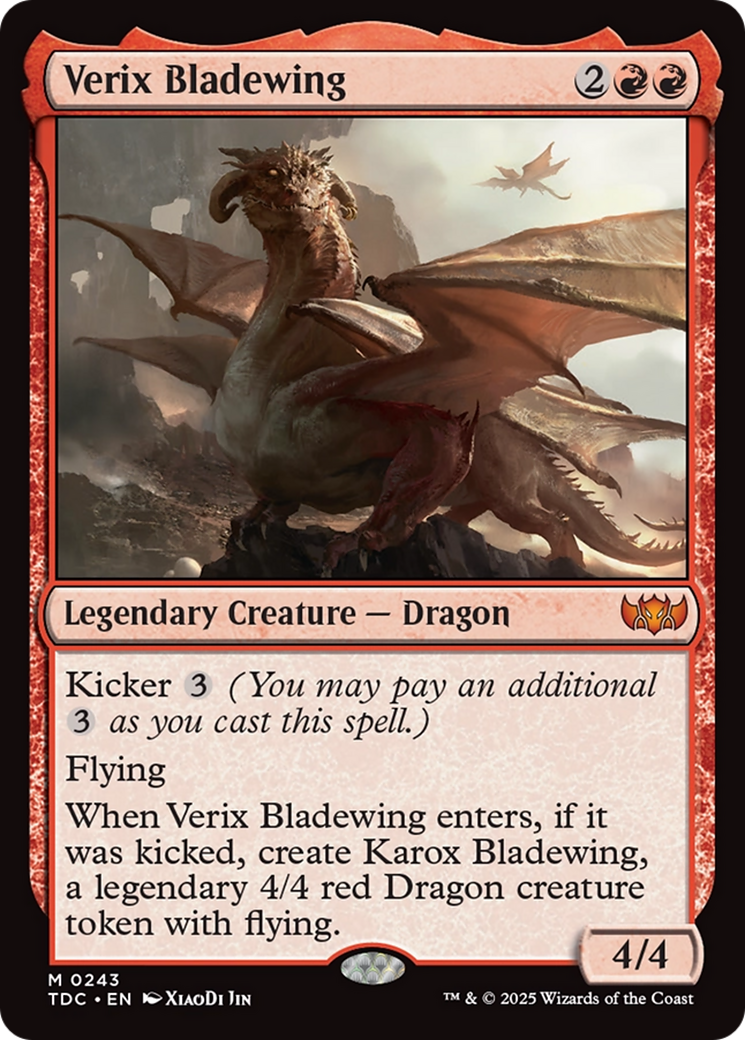 Verix Bladewing [Tarkir: Dragonstorm Commander] MTG Single Magic: The Gathering | Red Claw Gaming