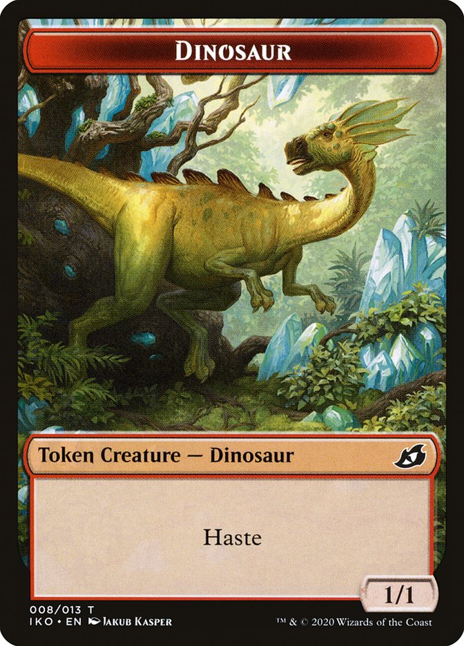 Dinosaur Token [Ikoria: Lair of Behemoths Tokens] MTG Single Magic: The Gathering | Red Claw Gaming