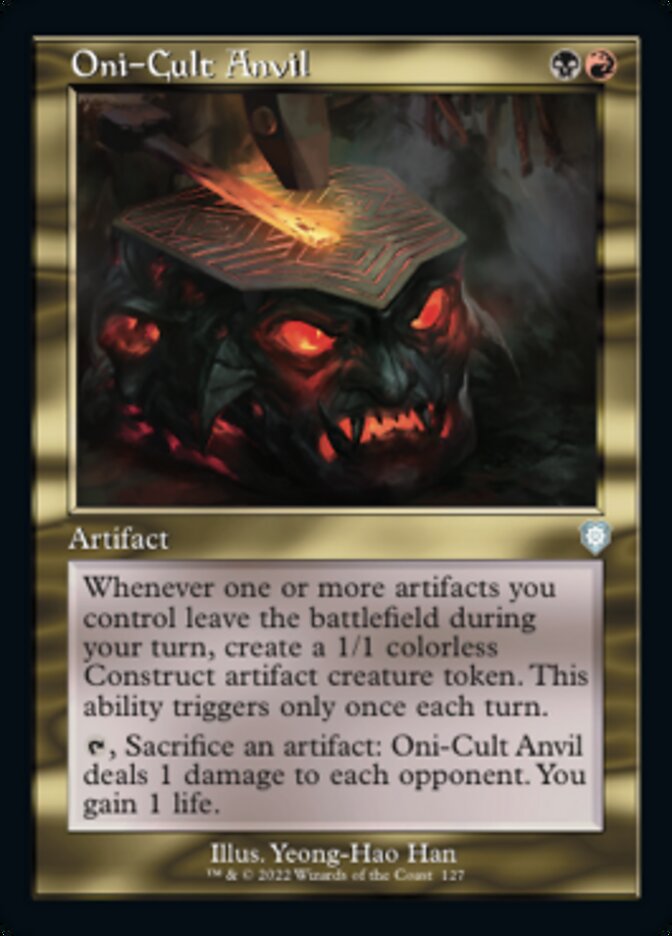Oni-Cult Anvil (Retro) [The Brothers' War Commander] MTG Single Magic: The Gathering | Red Claw Gaming