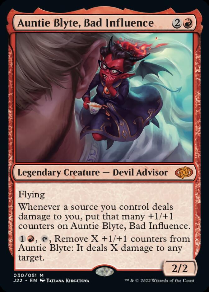 Auntie Blyte, Bad Influence [Jumpstart 2022] MTG Single Magic: The Gathering | Red Claw Gaming
