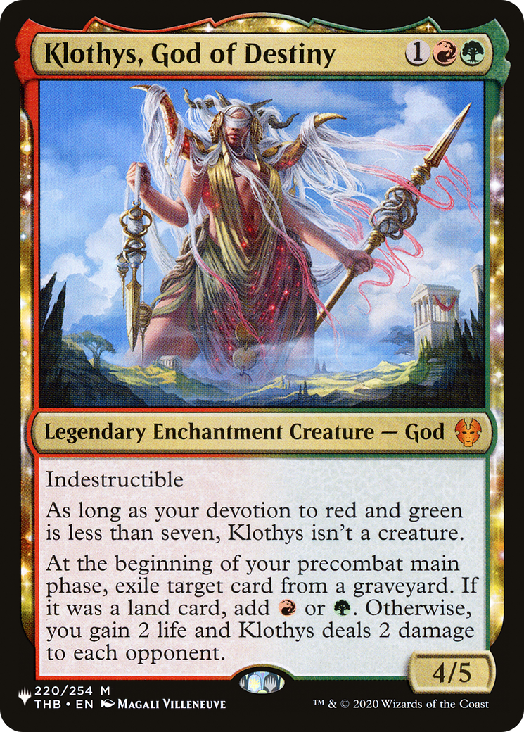 Klothys, God of Destiny [The List] MTG Single Magic: The Gathering | Red Claw Gaming