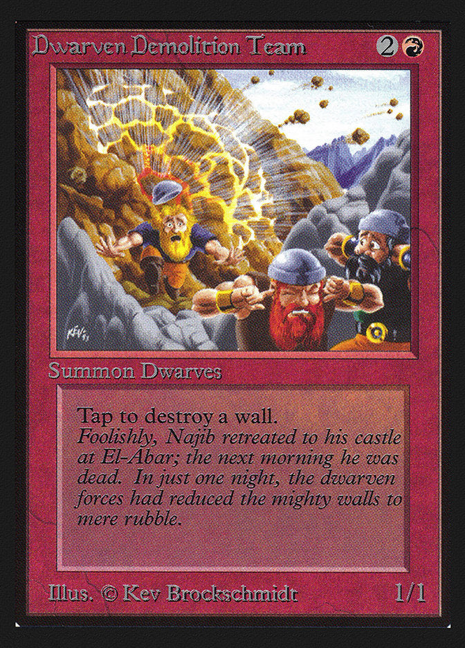 Dwarven Demolition Team [Collectors' Edition] MTG Single Magic: The Gathering | Red Claw Gaming