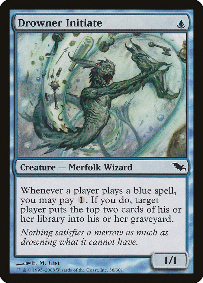 Drowner Initiate [Shadowmoor] MTG Single Magic: The Gathering | Red Claw Gaming