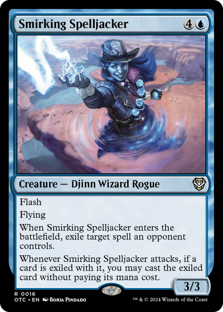 Smirking Spelljacker [Outlaws of Thunder Junction Commander] MTG Single Magic: The Gathering | Red Claw Gaming