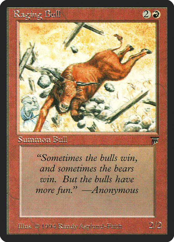 Raging Bull [Legends] MTG Single Magic: The Gathering | Red Claw Gaming