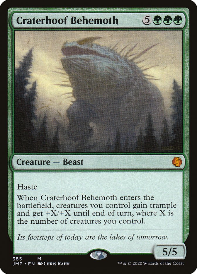 Craterhoof Behemoth [Jumpstart] MTG Single Magic: The Gathering | Red Claw Gaming