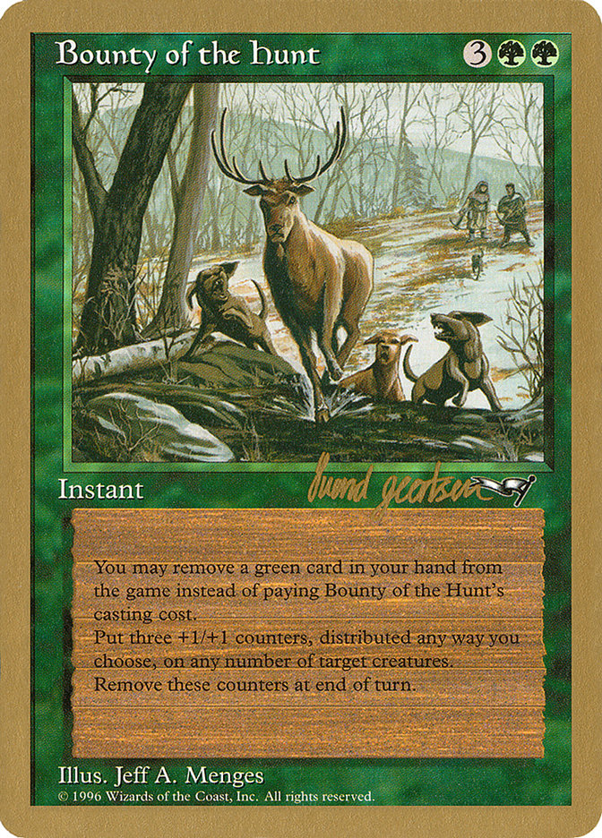Bounty of the Hunt (Svend Geertsen) [World Championship Decks 1997] MTG Single Magic: The Gathering | Red Claw Gaming