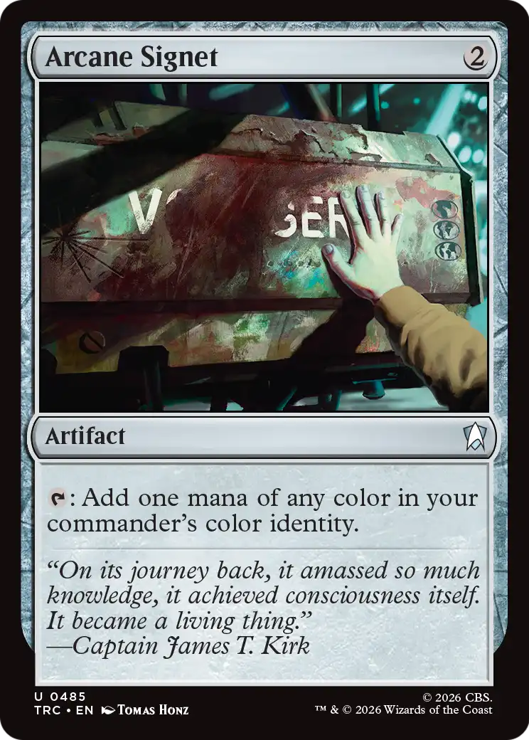 Arcane Signet (Surge Foil) [Star Trek Commander] | Red Claw Gaming