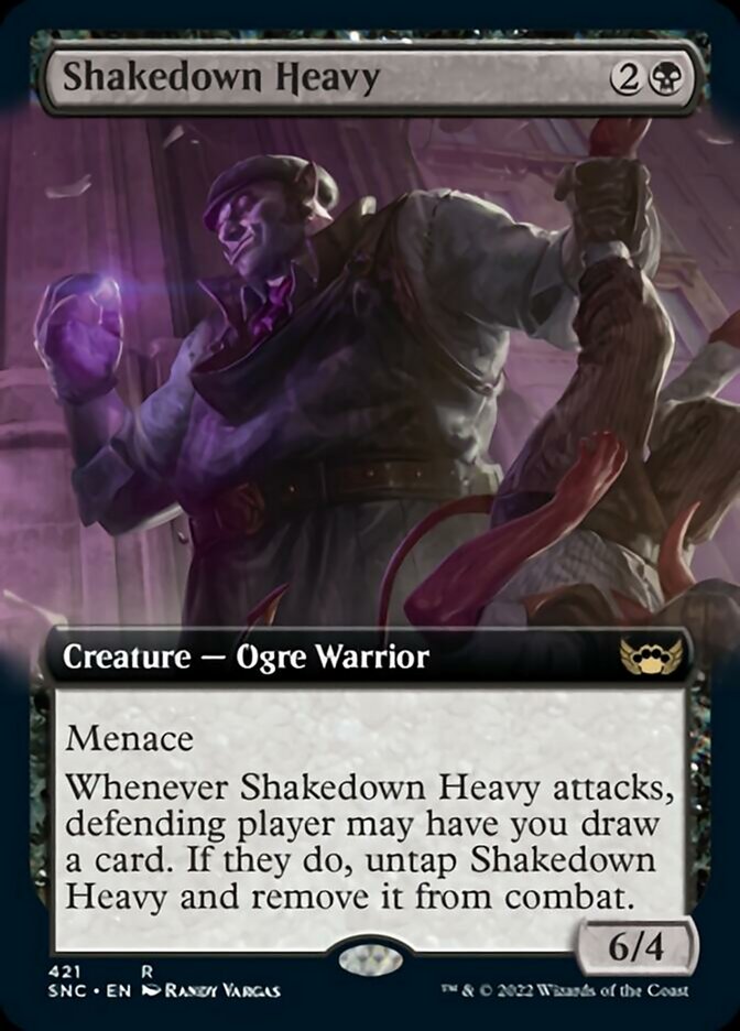 Shakedown Heavy (Extended Art) [Streets of New Capenna] MTG Single Magic: The Gathering | Red Claw Gaming