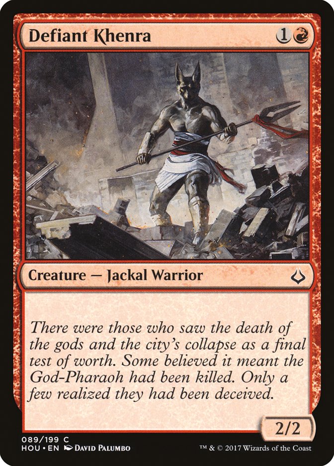 Defiant Khenra [Hour of Devastation] MTG Single Magic: The Gathering | Red Claw Gaming