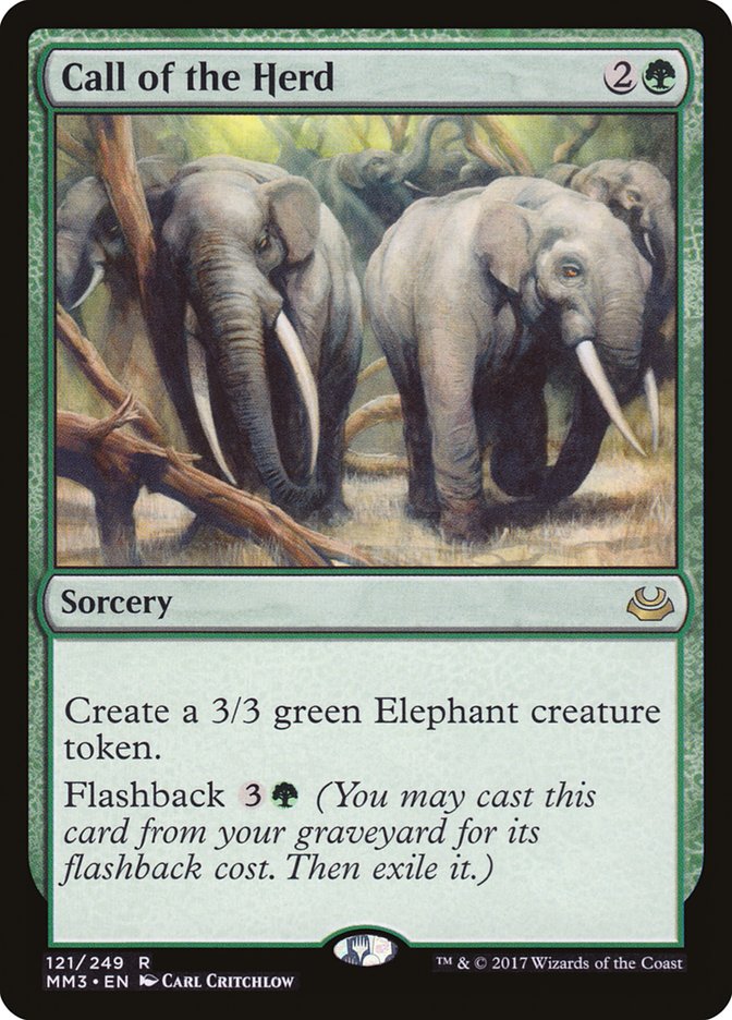 Call of the Herd [Modern Masters 2017] MTG Single Magic: The Gathering | Red Claw Gaming