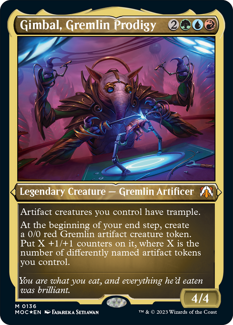 Gimbal, Gremlin Prodigy (Display Commander) [March of the Machine Commander] MTG Single Magic: The Gathering | Red Claw Gaming