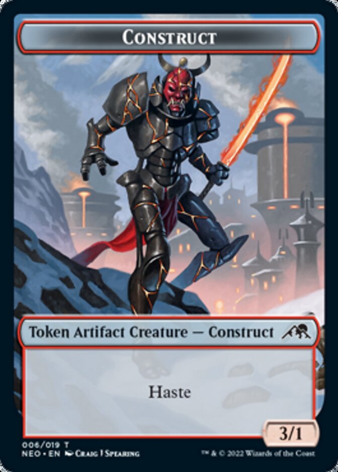 Construct Token (006) [Kamigawa: Neon Dynasty Tokens] MTG Single Magic: The Gathering | Red Claw Gaming