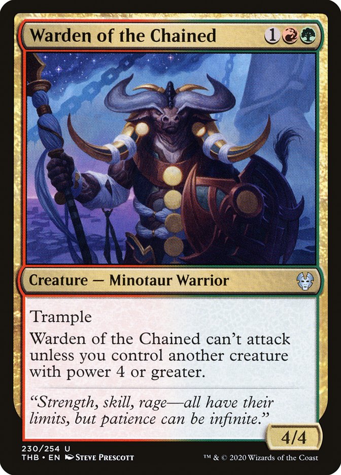 Warden of the Chained [Theros Beyond Death] MTG Single Magic: The Gathering | Red Claw Gaming